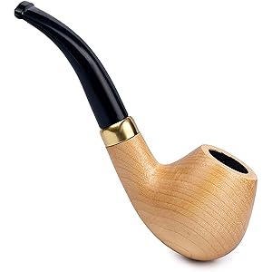 Dr. Watson - Pipa de madera para fumar tabaco, tallada a mano