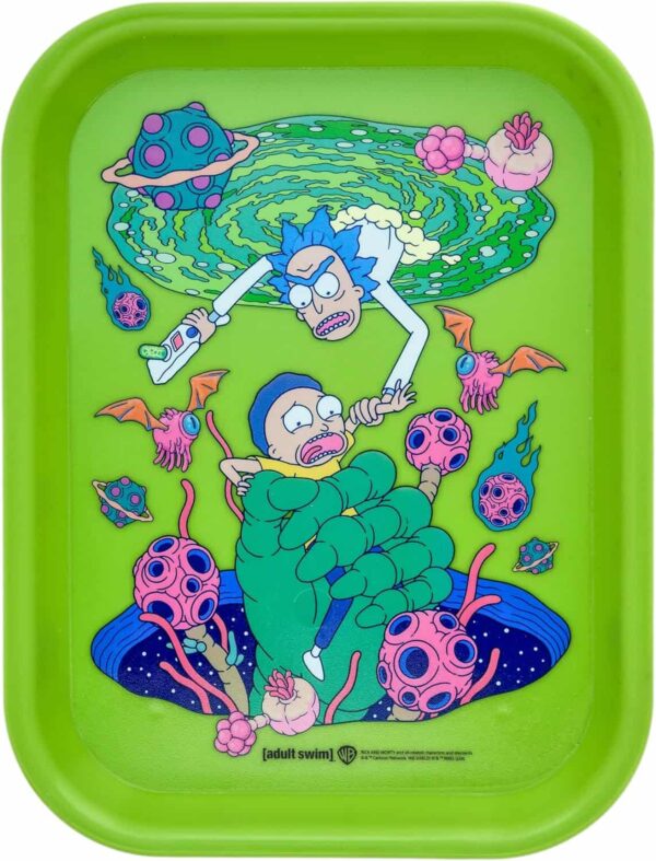 Bandeja oficial Rick y Morty 19 x 25 cm, plástico reciclable