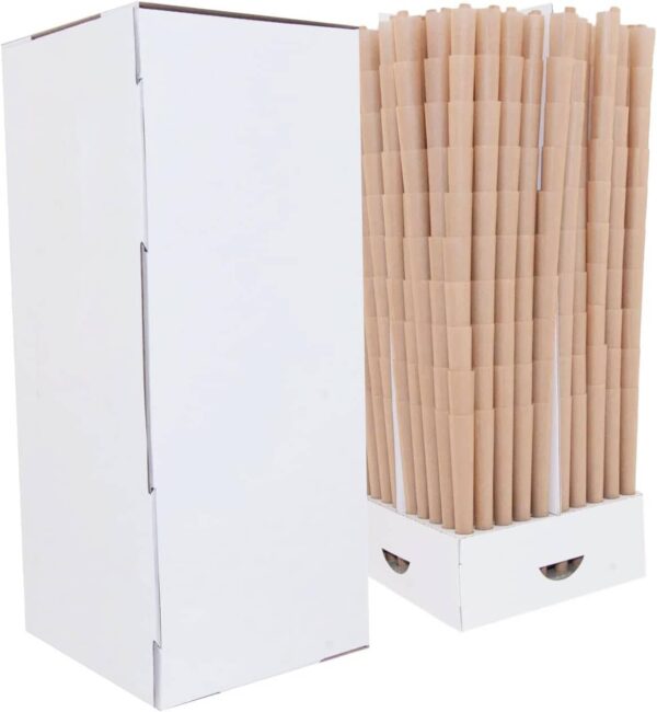 Caja de 1000 conos de papel para liar a granel, calidad premium sin blanqueadores