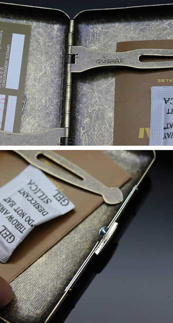 Caja de cigarrillos CaLeQi con capacidad para 20, diseño de tigre