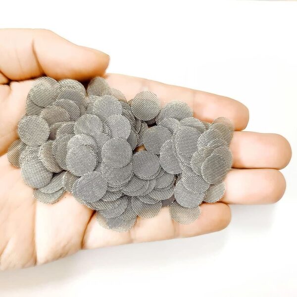 Filtros de acero inoxidable para tubos de fumar pack de 150