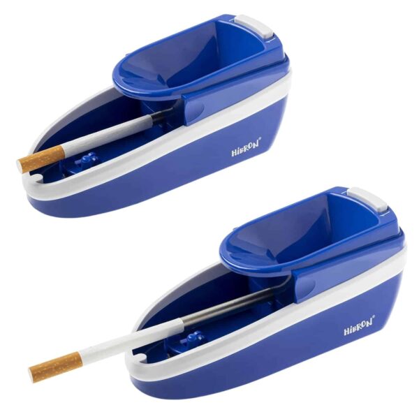 Hibron máquina eléctrica entubadora de cigarros portátil azul