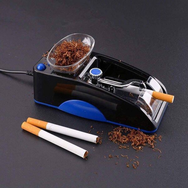 Máquina eléctrica entubadora de cigarros portátil azul
