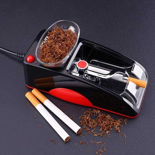 Máquina eléctrica portátil para liar tabaco y cigarrillos automáticamente