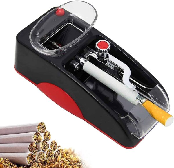 Máquina eléctrica portátil para liar tabaco y cigarrillos automáticamente