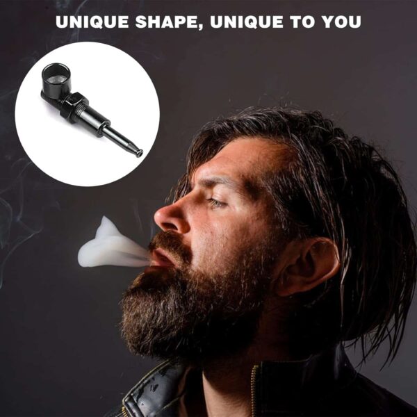 Mini pipa de tabaco desmontable y portátil con boquilla para cigarrillos