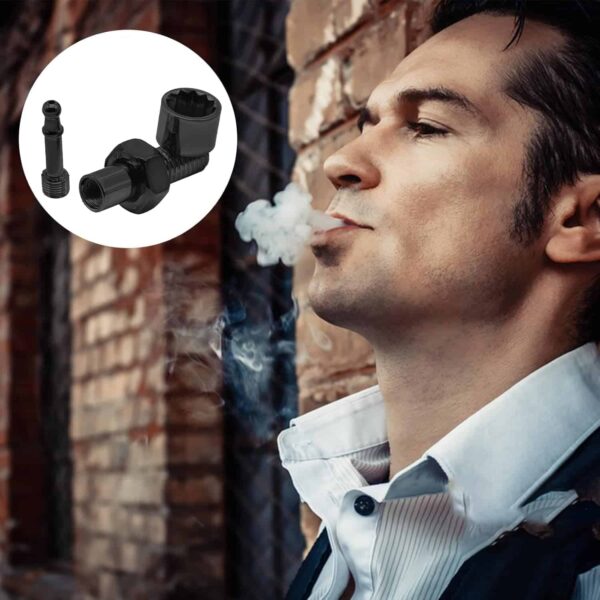 Mini pipa de tabaco desmontable y portátil con boquilla para cigarrillos