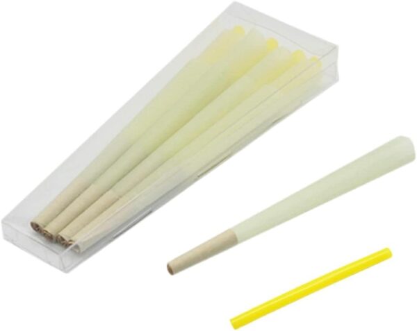 Pack de conos pre-enrollados con caja de embalaje, color verde, 109 mm