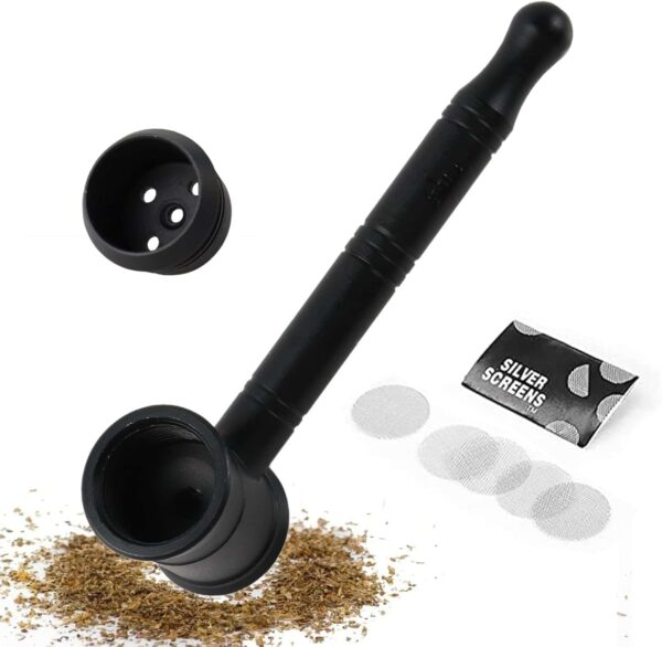 Pipa de metal y aluminio diseño portátil con boquilla de martillo
