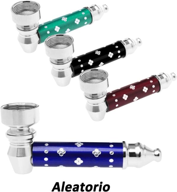 Pipa de tabaco desmontable con filtros de acero inoxidable