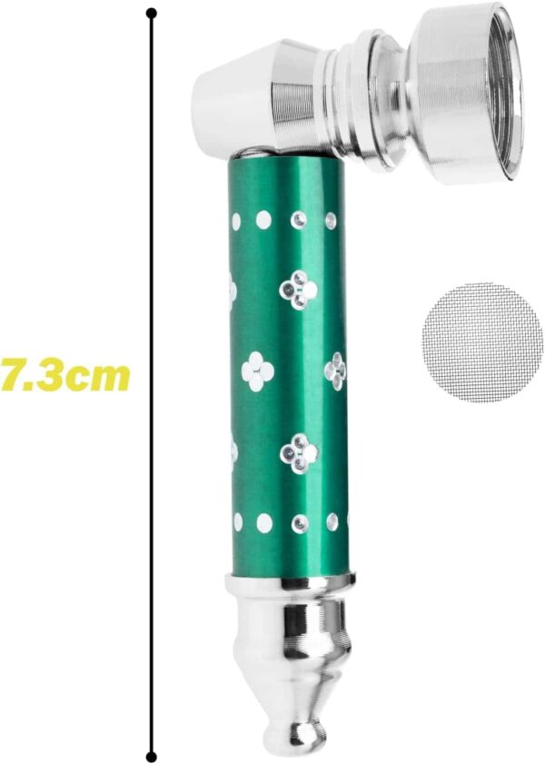 Pipa de tabaco desmontable con filtros de acero inoxidable