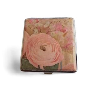 Pitillera para mujer caja para cigarrillos estuche vintage rosa