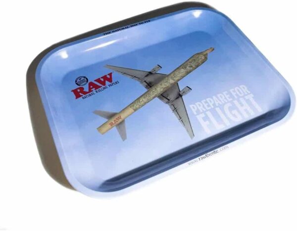 RAW prepare for fight Bandeja de metal para liar cigarrillos, 34 x 28 cm