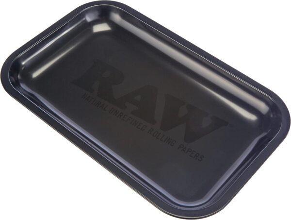 RAW rolling tray Bandeja giratoria de acero 18/10, negra