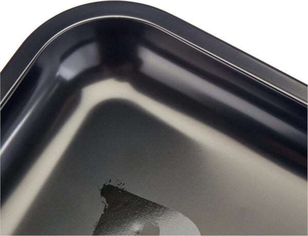 RAW rolling tray Bandeja giratoria de acero 18/10, negra