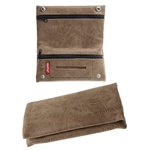 Tabaquera de cuero para tabaco de liar, diseño práctico y sofisticado