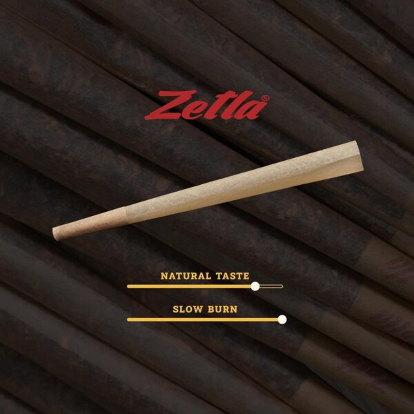 Zetla pack de 50 conos Brown De Luxe pre-enrollados con filtro (109 x 26 mm)